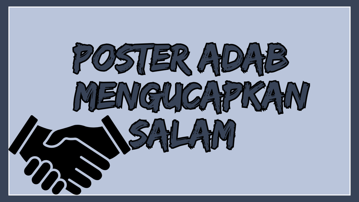 Poster Adab Mengcapkan salam